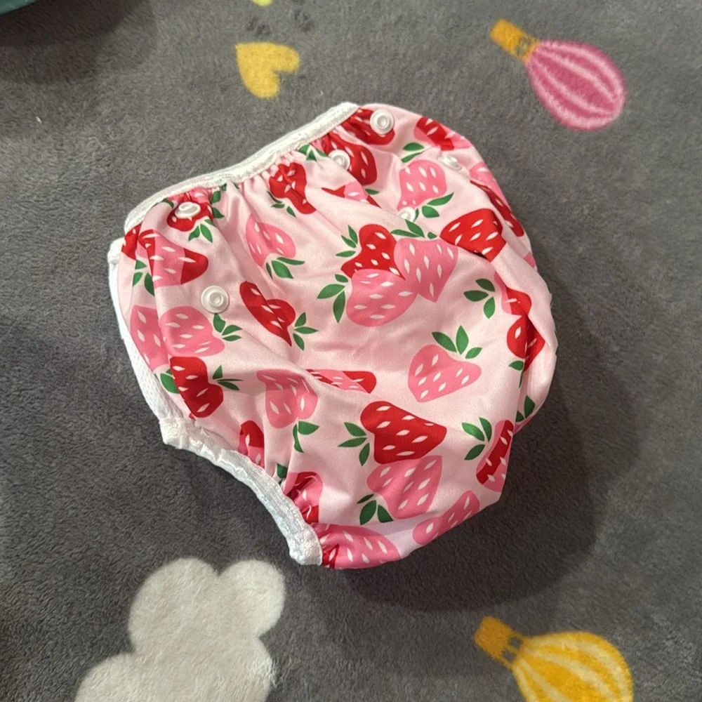 Colorful Star and Strawberry Patterned Kids Diaper Covers